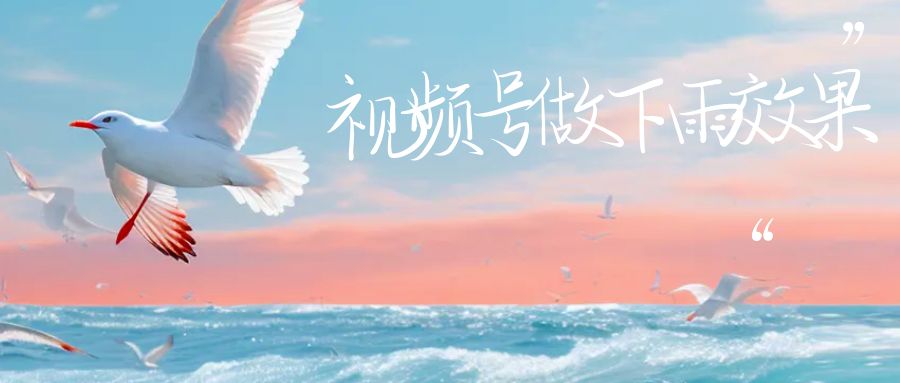 视频号做下雨视频一个账号一周涨粉10W+年入100w-点点短视频网