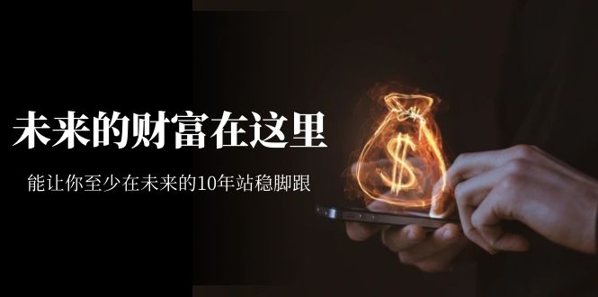 某收费文章《未来的财富在这里》能让你至少在未来的10年站稳脚跟-点点短视频网