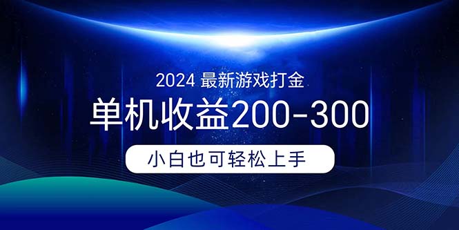 2024最新游戏打金单机收益200-300-点点短视频网
