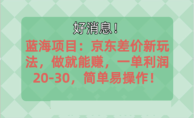 越早知道越能赚到钱的蓝海项目：京东大平台操作，一单利润20-30，简单易操作-点点短视频网