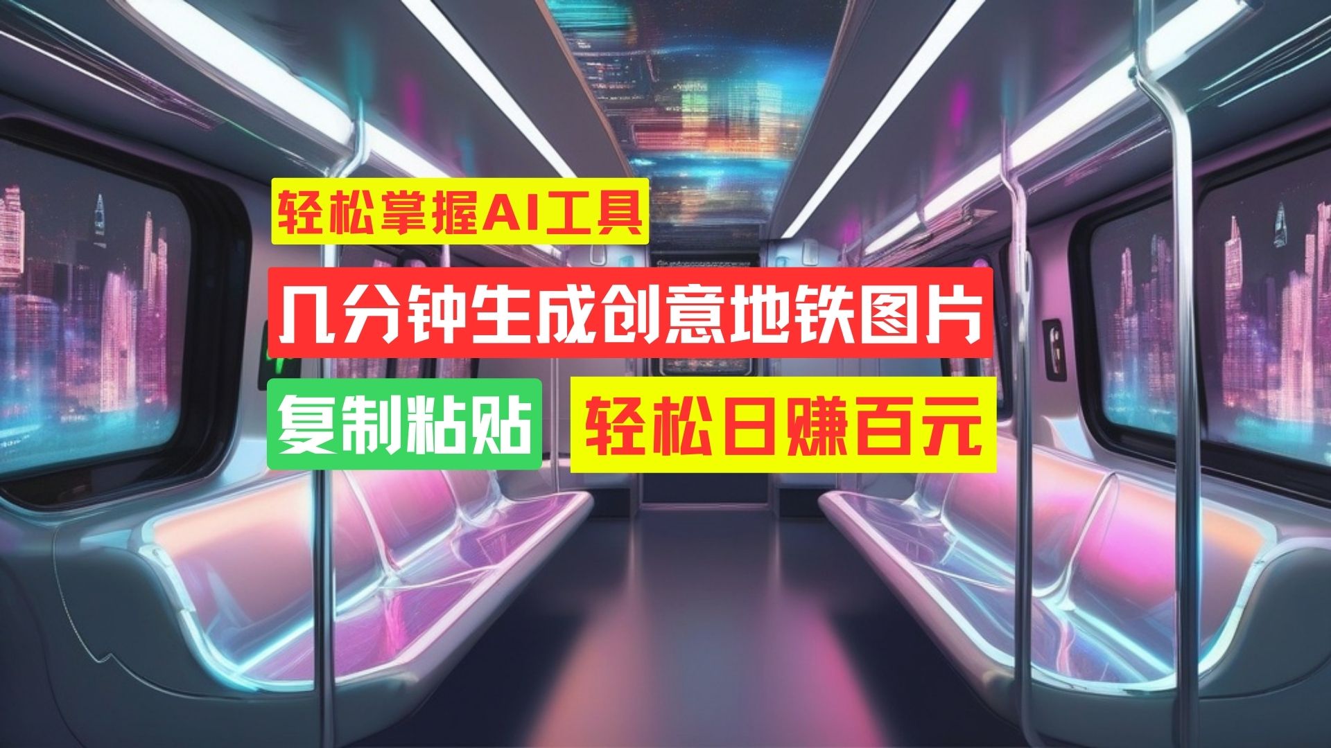 学会这招，分分钟制作爆火地铁图片，日赚百元不是梦！-点点短视频网