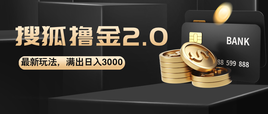 搜狐撸金2.0最新玩法，无脑日入3000+，可无限扩大-点点短视频网