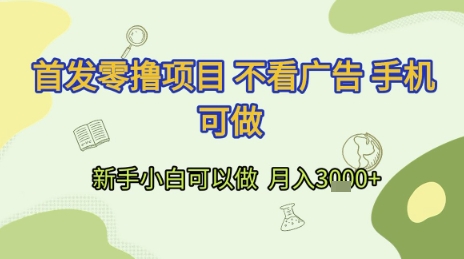 首发零撸项目 不看广告 手机可做 新手小白可以做  月入3k+【揭秘】-点点短视频网