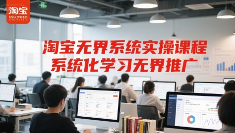 淘宝无界系统实操课程，系统化学习无界推广-点点短视频网