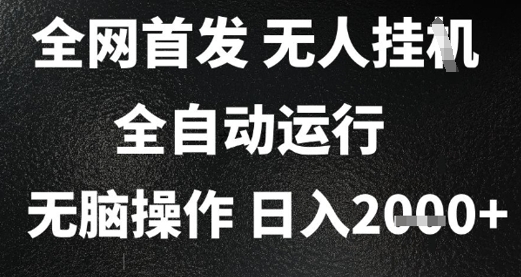 2025首发无人挂G项目，日入2k+，全自动运行，无脑操作，长期稳定 小白可玩【揭秘】-点点短视频网