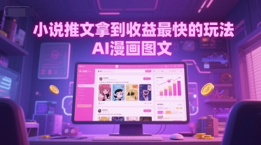 小说推文拿到收益最快的玩法，AI漫画图文-点点短视频网