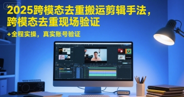2025跨模态去重搬运剪辑手法，跨模态去重现场验证 +全程实操，真实账号验证-点点短视频网