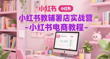 小红书教辅薯店实战营-小红书电商教程-点点短视频网