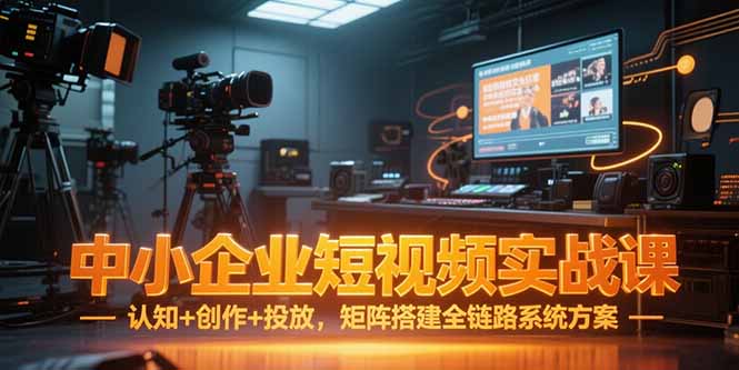 中小企业短视频实战课，认知+创作+投放，矩阵搭建全链路系统方案-点点短视频网