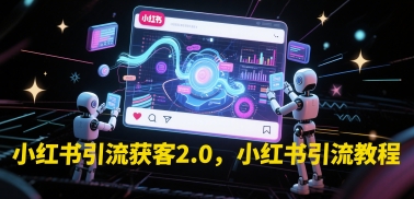 小红书引流获客2.0，小红书引流教程-点点短视频网