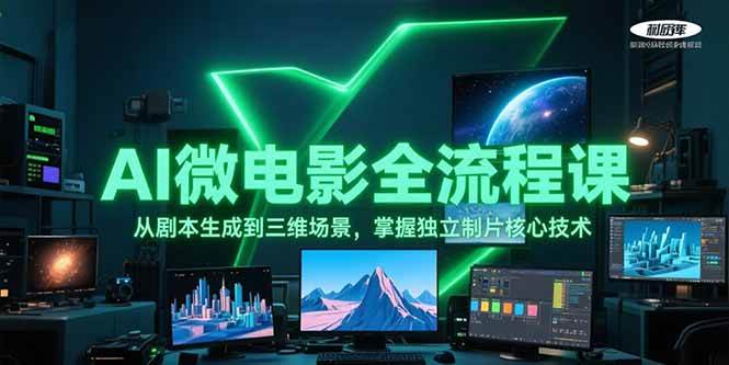 AI微电影全流程课，从剧本生成到三维场景，掌握独立制片核心技术-点点短视频网