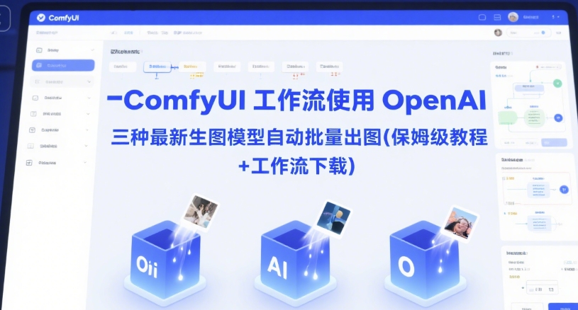 ComfyUI 工作流使用 OpenAI 三种最新生图模型自动批量出图(保姆级教程+工作流下载)-点点短视频网