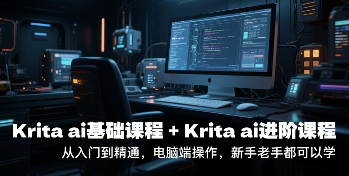 krita ai基础课程+Krita ai进阶课程，从入门到精通，电脑端操作，新手老手都可以学-点点短视频网