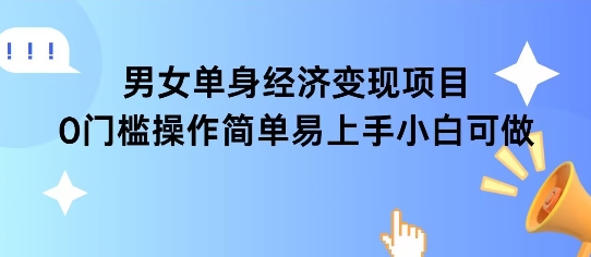 女单身经济项目变现周期长可复购率高日入1k+-点点短视频网