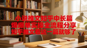 小说推文知乎中长篇爆单实操全流程分享，知乎推文看这一篇就够了-点点短视频网