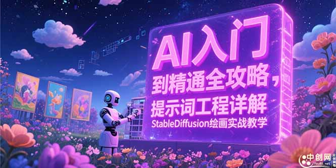 AI入门到精通全攻略，提示词工程详解，StableDiffusion绘画实战教学-点点短视频网