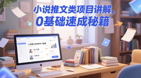 小说推文类项目讲解，0 基础速成秘籍-点点短视频网