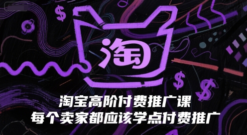 淘宝高阶付费推广课，每个卖家都应该学点付费推广-点点短视频网