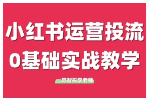 小红书运营投流，小红书广告投放从0到1的实战课，学完即可开始投放(更新)-点点短视频网