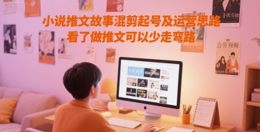 小说推文故事混剪起号及运营思路，看了做推文可以少走弯路-点点短视频网