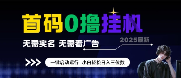 首码0撸全自动挂G项目，无需实名无需看广告，小白轻松日入3位数，多号短阵收益无上限【揭秘】-点点短视频网