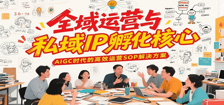 全域运营与私域IP孵化核心，AIGC时代的高效运营SOP解决方案-点点短视频网