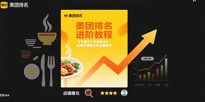 美团排名进阶教程：专为餐饮行业商家设计，实现店铺曝光和流量提升-点点短视频网