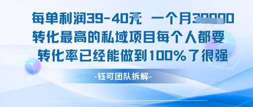 每单利润40一个月7k+转化最高的私域项目，每个人都要的产品转化率已经能做到100%-点点短视频网