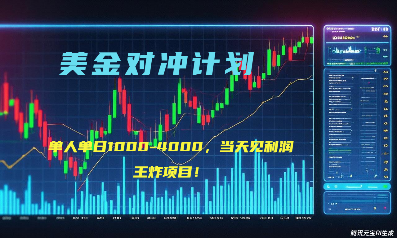 2025年最暴力项目“美金先登计划”最新最强对冲战法，每日实际收益1K-4K-点点短视频网