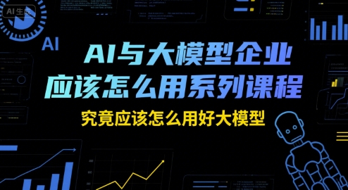 AI与大模型企业应该怎么用系列课程，究竟应该怎么用好大模型-点点短视频网