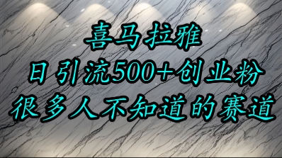 喜马拉雅，小而精的流量赛道，日进500+精准创业粉-点点短视频网