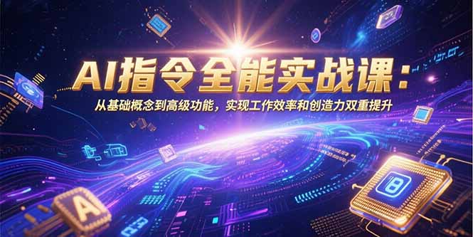 AI指令全能实战课：从基础概念到高级功能，实现工作效率和创造力双重提升-点点短视频网