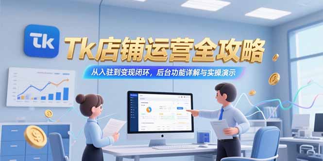 Tk店铺运营全攻略，从入驻到变现闭环，后台功能详解与实操演示-点点短视频网