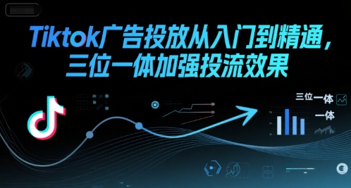Tiktok广告投放从入门到精通，三位一体加强投流效果-点点短视频网