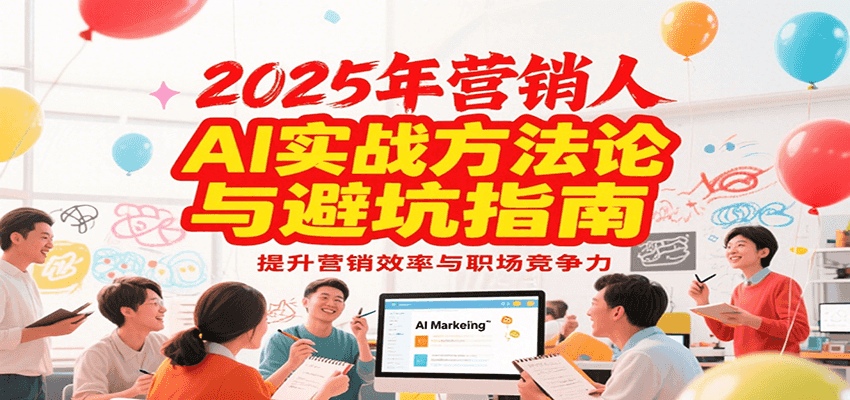 2025年营销实战方法论与避坑指南，利用AI提升营销效率与职场竞争力-点点短视频网