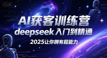 AI获客训练营，deepseek入门到精通，2025让你拥有超能力-点点短视频网