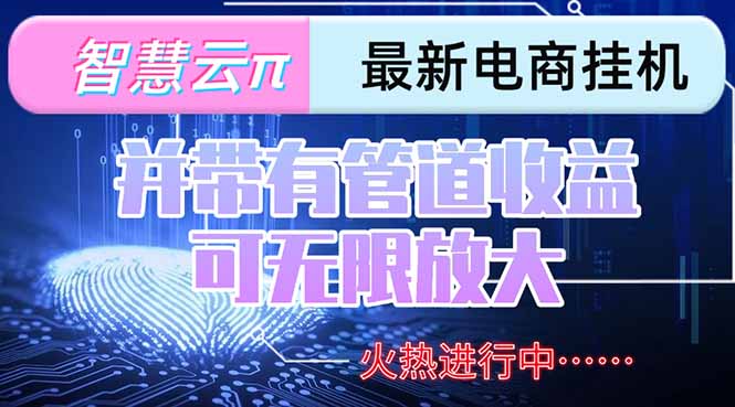 智慧云π电脑挂机单机每天收益300—500+ 并带有团队管道收益 可无限放大-点点短视频网