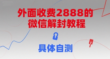 外面收费2888的微信解封教程，具体自测-点点短视频网