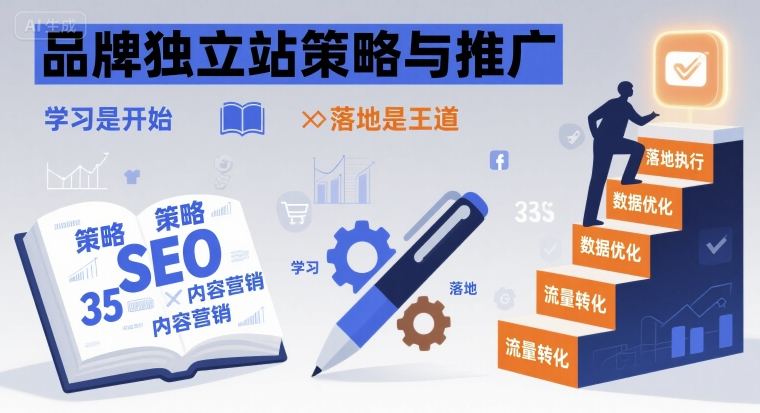 品牌独立站策略与推广，学习是开始，落地是王道-点点短视频网