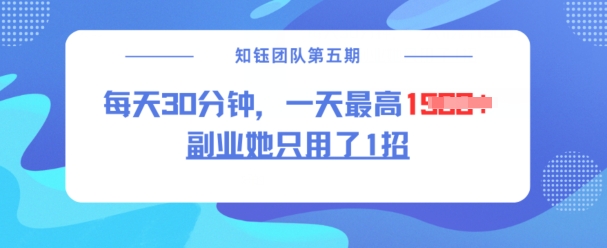 副业她只用了1招，每天30分钟，无脑二创，一天最高1.5k-点点短视频网