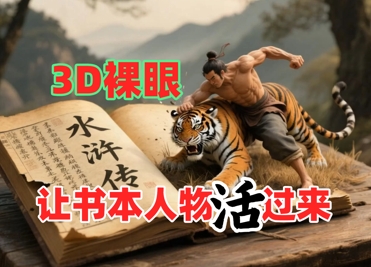 书本人物裸眼3D视频，新的玩法，流量超猛，保姆级教程-点点短视频网