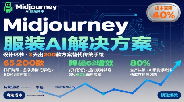 AI在服装领域的运用，使用midjourney做服装辅助企业降低成本-点点短视频网