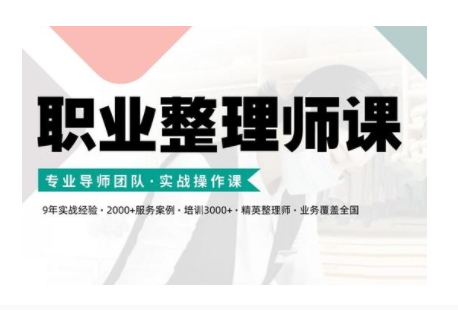 职业整理师培训(新版)，实战操作课-点点短视频网