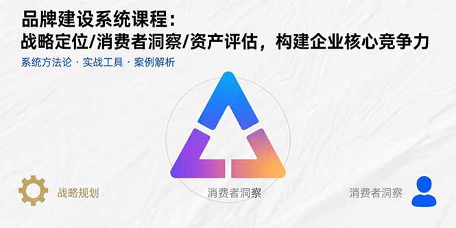 品牌建设系统课程：战略定位/消费者洞察/资产评估，构建企业核心竞争力-点点短视频网