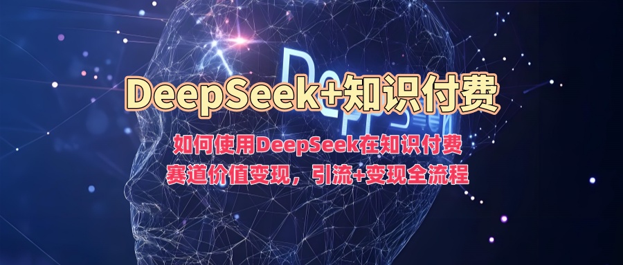 如何使用DeepSeek在知识付费赛道价值变现，引流+变现全流程-点点短视频网