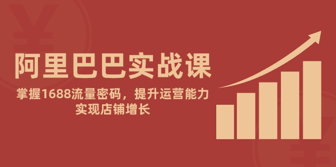 阿里巴巴实战课：掌握1688流量密码，提升运营能力，实现店铺增长-点点短视频网